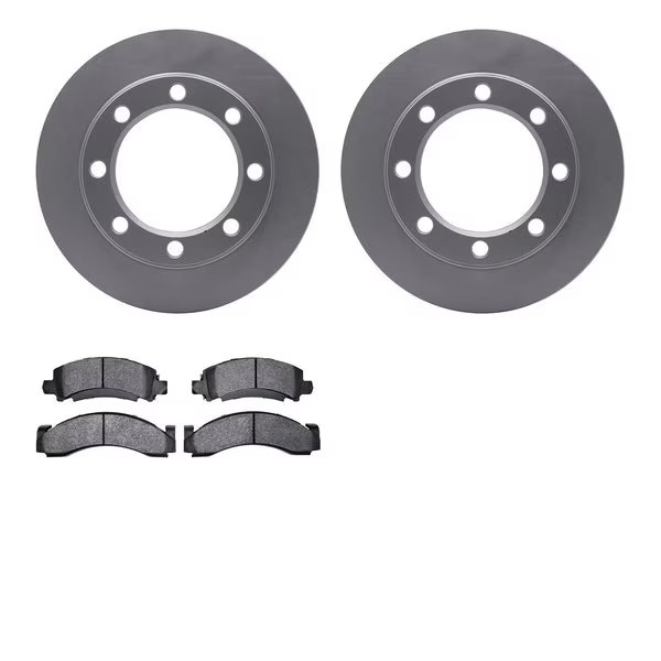 4502-48134, Geospec Rotors with 5000 Advanced Brake Pads, Silver, Dynamic Friction Co, Mfr#: 4502-48134